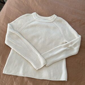 MOVING SALE! Jenni Kayne Cotton Fisherman Sweater Ivory